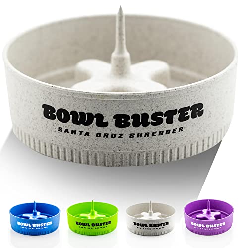 Santa Cruz Shredder Bowl Buster, ein langlebiger Tischaschenbecher mit Schürhaken aus Hanfmaterial (weiß) von Santa Cruz Shredder