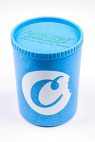 Santa Cruz Shredder Cookies Blaue Behälter für Kräuter & Gewürze Aufbewahrung, 14,2 g, UV-geschützter, luftdichter verschließbarer Behälter, ultraleichtes und stabiles Glas für die Küche, hält Ihre von Santa Cruz Shredder
