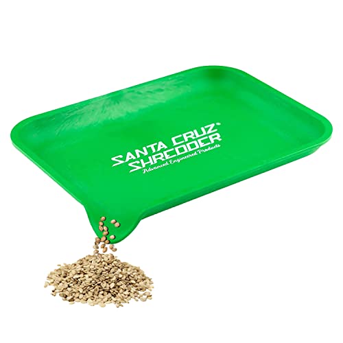 Santa Cruz Shredder Rolltablett aus Hanf mit Ausgießer für einfaches Befüllen, glatte abgerundete Kanten, klein (grün) von Santa Cruz Shredder