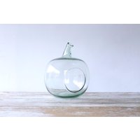 Vintage Glas Apfel Demijohn - Kleines Terrarium Apfelförmige Flasche Frankreich Dekor Vase Vintage Glas Apfel Demijohn - Kleines Terrarium Apfelförmige Flasche Frankreich Dekor Vase von SantaBasuraVintage