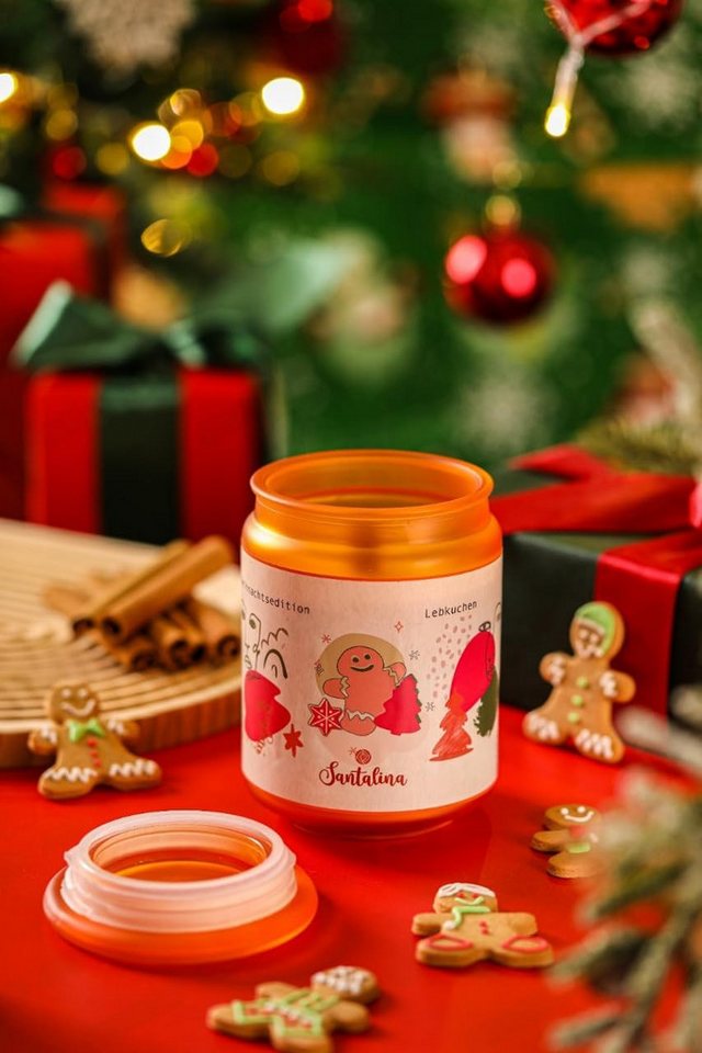 Santalina Duftkerze Gingerbread & Cinnamon Duftkerze mit Spruch/Lebensweisheit, 13,2x9cm Santalina Duftkerze Gingerbread & Cinnamon Duftkerze mit Spruch/Lebensweisheit, 13,2x9cm von Santalina
