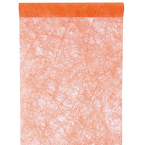 NEU Tischläufer Faseroptik orange, 30cm x 5m von Santex