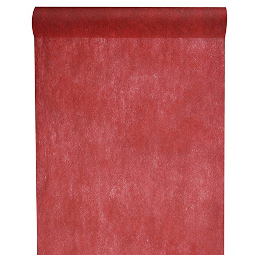 NEU Tischläufer rot, 30cm x 10m von Santex