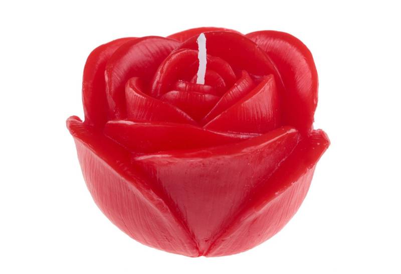Santex Formkerze Kerze in Rosenform, Ø7cm x 4,5cm. Rosenkerze, Geschenk von Santex