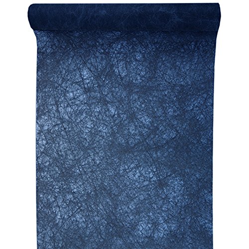 5m lang/ 30cm breit Tischläufer Tischband Faserseide - royalblau blau dunkelblau von Santex