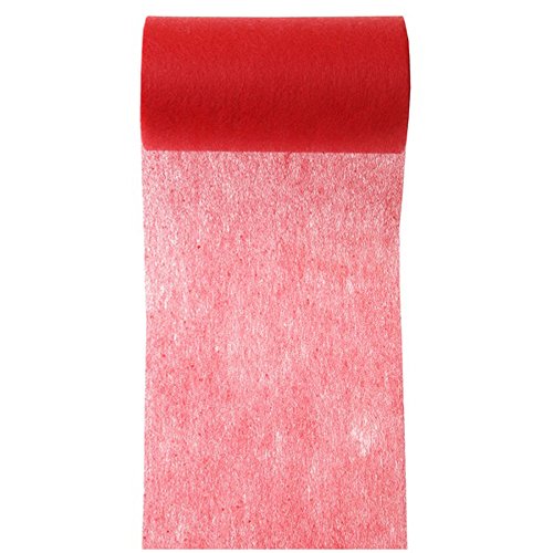 Santex Tischband Vlies rot 10cm x 10m von Santex