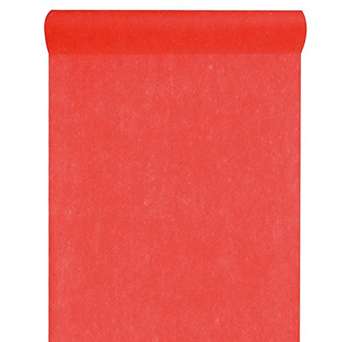 Tischläufer Rot, 10m lang, 30cm breit, Vlies, Tischdekoration, kombinierbar von Santex