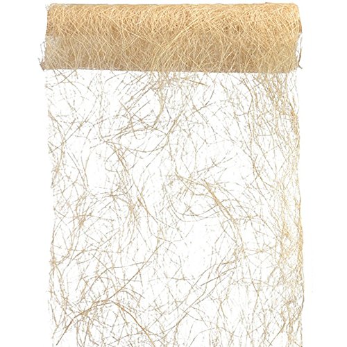 Tischläufer Tischband Abaca 30cm x 5m ivory Dekostoff Band Natur - 2848 Tischläufer Tischband Abaca 30cm x 5m ivory Dekostoff Band Natur - 2848 von Santex