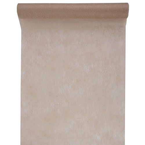 Tischläufer Tischband Vlies taupe 30cm x 10m - Dekostoff zu Feiern - 2810 von Santex