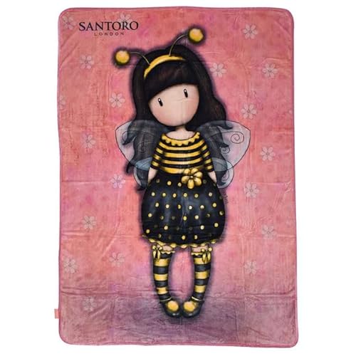 SANTORO London – Decke 300 g/m² 140 x 210 cm – Gorjus – Bee Loved von Santoro