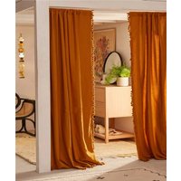100% Natürliche Baumwolle Boho Vorhänge Drapiert Tür Panels Vorhang, Schiere Vorhang Panel, Wohnzimmer Fenster von Santoshhandloom