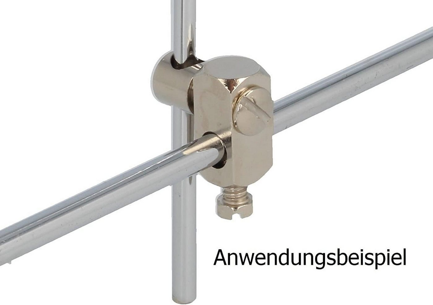 Santras Ablaufgarnitur Doppel-Gelenkstück für Montage an Ablaufgarnitur Zugstange aus Messing von Santras