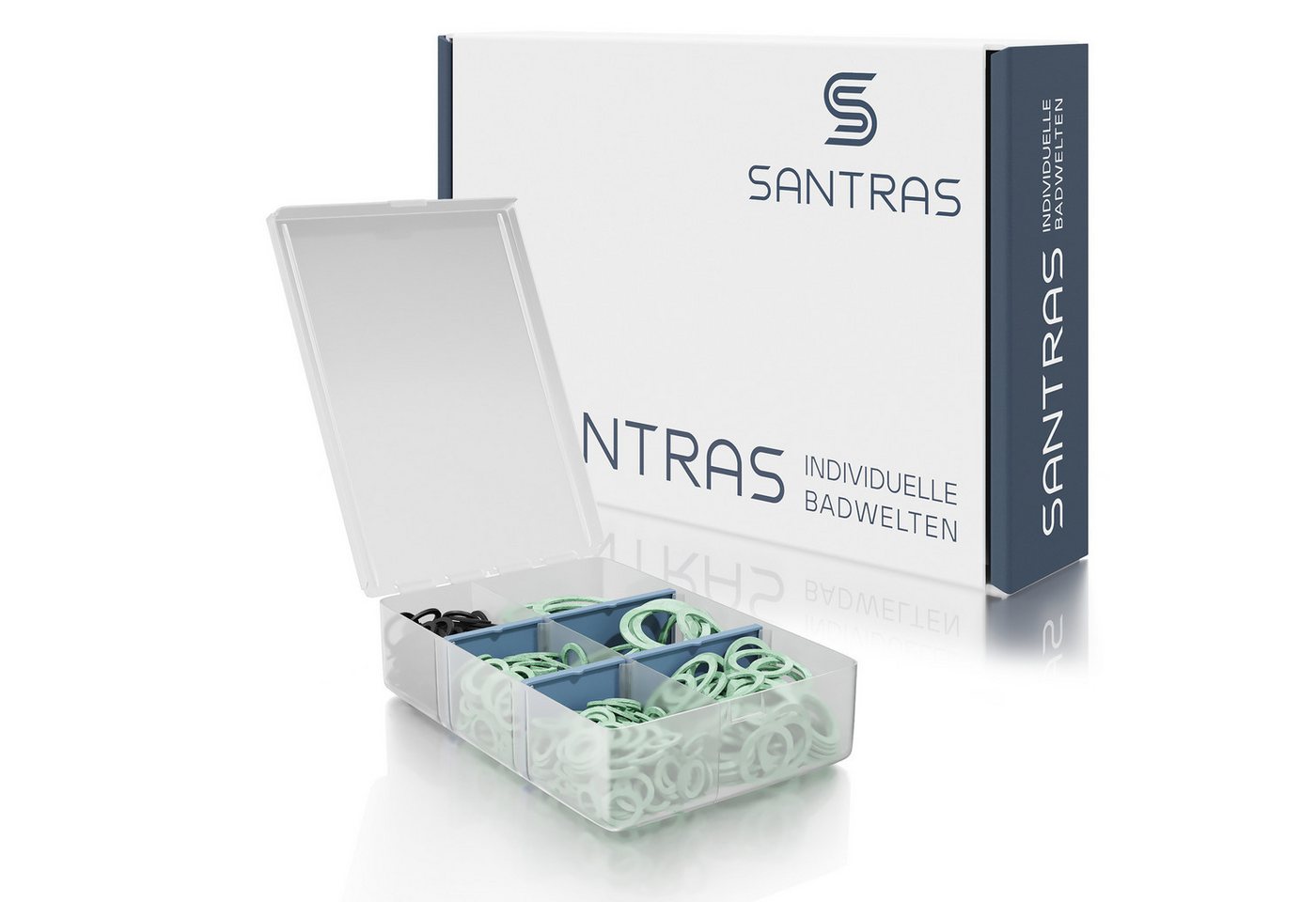 Santras Dichtungsring Dichtungskasten mit Flachdichtungen aus Tesnit (235-St) von Santras