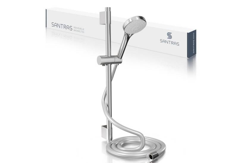 Santras Duschstange SANTRAS® Duschstange 70cm, 90 cm, 1m mit 1,5m Schlauch und Handbrause Santras Duschstange SANTRAS® Duschstange 70cm, 90 cm, 1m mit 1,5m Schlauch und Handbrause von Santras