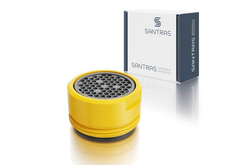 Santras Waschtischarmatur Luftsprudler / Strahlregler M24 in Gelb (RAL 1004) von Santras