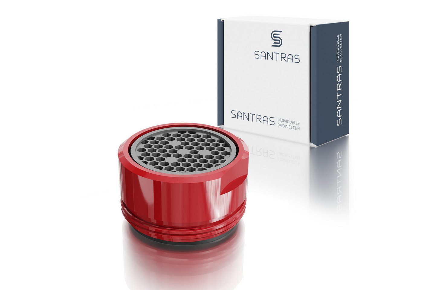 Santras Waschtischarmatur Luftsprudler / Strahlregler M24 in Rot (RAL 3003) Santras Waschtischarmatur Luftsprudler / Strahlregler M24 in Rot (RAL 3003) von Santras