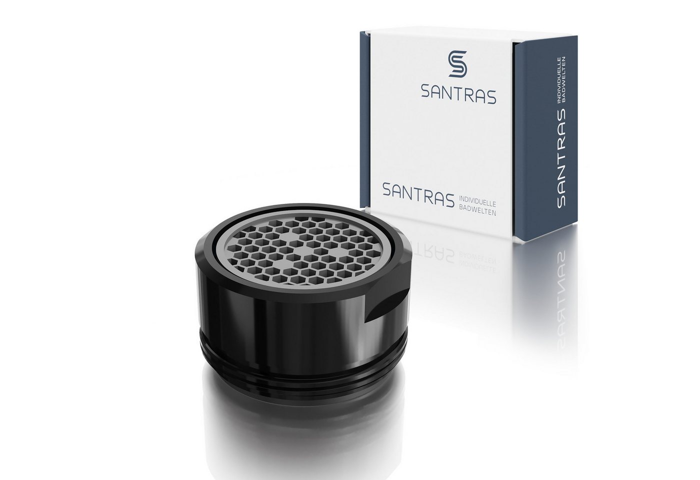 Santras Waschtischarmatur Luftsprudler / Strahlregler M24 in Schwarz (RAL 9005) Santras Waschtischarmatur Luftsprudler / Strahlregler M24 in Schwarz (RAL 9005) von Santras