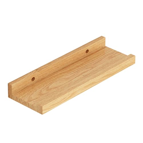 SanzIa Schwebende Wandregale, Rustikales Dekoratives Regal für Die Aufbewahrung, Schlafzimmer Wohnzimmer Bad Küche Büro(Color:Wood,Size:30x12cm) von SanzIa