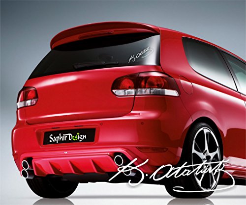 Saphir Design Atatürk Imza, (5x18cm) Hochleistungsfolie in Weiss A30 von Saphir Design