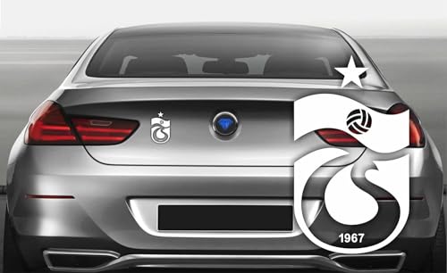 Saphir Design - Trabzonspor Logo A158 / 12 x 7 cm Hochleistungsfolie in Weiß für Kfz Oberflächen von Saphir Design