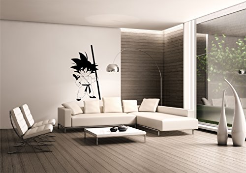 Saphir Design Wandtattoo Songoku, WT11 55x100cm Schwarz Matt von Saphir Design