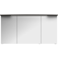 Saphir Badezimmerspiegelschrank "Serie 4010 Badezimmer-Spiegelschrank inkl. LED-Beleuchtung im Kranz" Badschrank 142 cm breit, 3 Türen, 6 Glas-Einlegeböden, inkl Türdämpfer von Saphir
