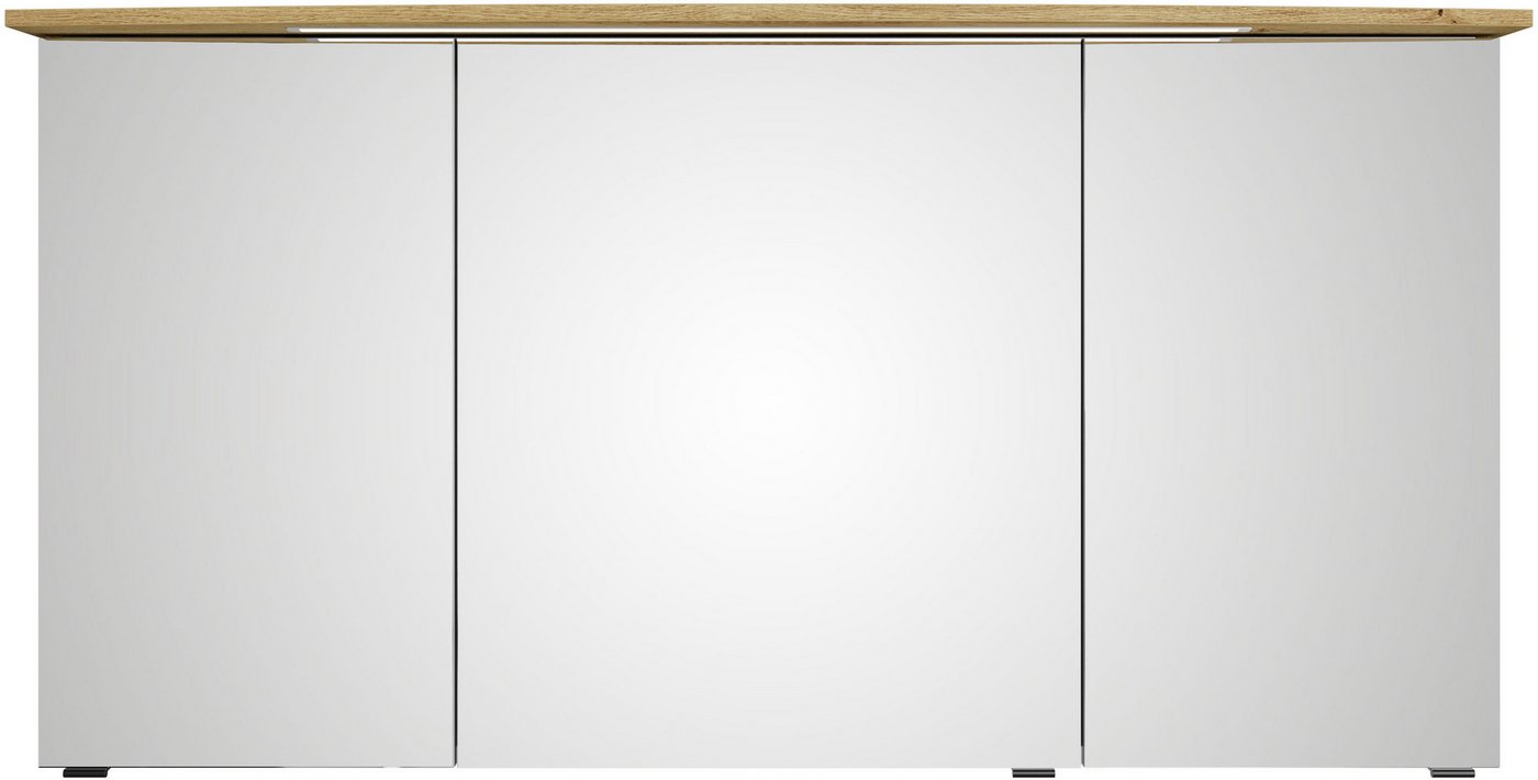 Saphir Badezimmerspiegelschrank Serie 4010 Badezimmer-Spiegelschrank inkl. LED-Beleuchtung im Kranz Badschrank 142 cm breit, 3 Türen, 6 Glas-Einlegeböden, inkl Türdämpfer Saphir Badezimmerspiegelschrank Serie 4010 Badezimmer-Spiegelschrank inkl. LED-Beleuchtung im Kranz Badschrank 142 cm breit, 3 Türen, 6 Glas-Einlegeböden, inkl Türdämpfer von Saphir