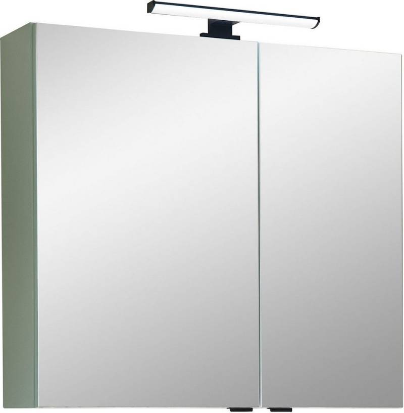 Saphir Badezimmerspiegelschrank Spiegelschrank Quickset 500, 2 Türen, 67cm breit, LED-Aufsatzleuchte inkl. Schalter und Steckdose Saphir Badezimmerspiegelschrank Spiegelschrank Quickset 500, 2 Türen, 67cm breit, LED-Aufsatzleuchte inkl. Schalter und Steckdose von Saphir