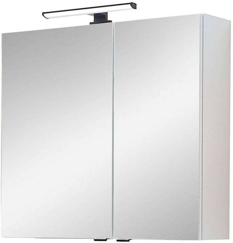 Saphir Badezimmerspiegelschrank Spiegelschrank Quickset 500, 2 Türen, 67cm breit, LED-Aufsatzleuchte inkl. Schalter und Steckdose Saphir Badezimmerspiegelschrank Spiegelschrank Quickset 500, 2 Türen, 67cm breit, LED-Aufsatzleuchte inkl. Schalter und Steckdose von Saphir