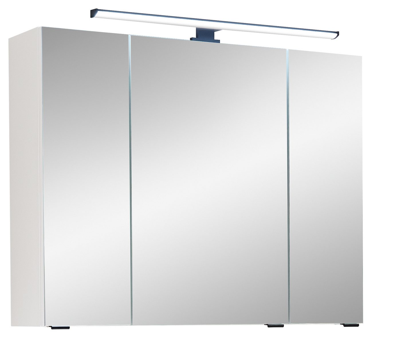 Saphir Badezimmerspiegelschrank Spiegelschrank Quickset 500, 3 Türen, 80cm breit, LED-Aufsatzleuchte inkl. Schalter und Steckdose Saphir Badezimmerspiegelschrank Spiegelschrank Quickset 500, 3 Türen, 80cm breit, LED-Aufsatzleuchte inkl. Schalter und Steckdose von Saphir