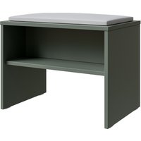 Saphir Badkommode "Badezimmer Sitzbank inkl. Sitzkissen aus Kunstleder in weiß und Ablage" verschiedene Farben, Garderobenbank 60 cm breit, gepolstert von Saphir