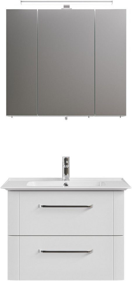 Saphir Badmöbel-Set, (3-St), Badezimmer Set 80 cm breit, inkl. Türdämpfer, 3 Türen, 2 Schubladen von Saphir