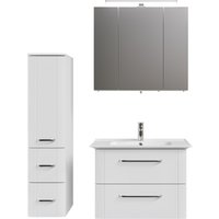 Saphir Badmöbel-Set "Badmöbel-Set Serie 3006 3-teilig Keramik-Waschtisch mit Spiegelschrank", (4 St.), Badezimmer-Set mit Midischrank, inkl. Türdämpfer von Saphir