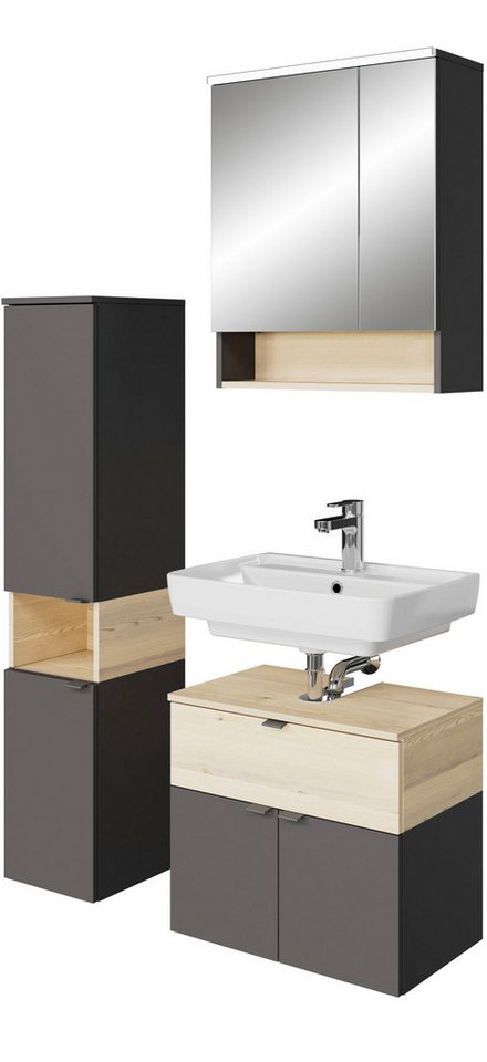 Saphir Badmöbel-Set Quickset 394, (Komplett-Set, 3-St) von Saphir