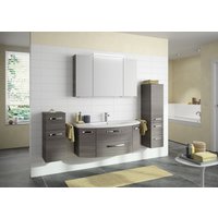 Saphir Badmöbel-Set "Serie 4010 4-teilig Keramik-Waschtisch mit LED-Spiegelschrank", (Set), Badezimmer Set mit Unterschrank, Midischrank, inkl. Türdämpfer von Saphir