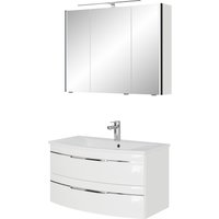 Saphir Badmöbel-Set "Serie 7045 2-teilig Mineralmarmor-Waschtisch mit LED-Spiegelschrank", (Set, 2 St.) von Saphir