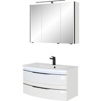 Saphir Badmöbel-Set "Serie 7045 2-teilig Mineralmarmor-Waschtisch mit LED-Spiegelschrank", (Set, 2 St.) von Saphir