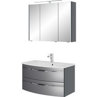 Saphir Badmöbel-Set "Serie 7045 2-teilig Mineralmarmor-Waschtisch mit LED-Spiegelschrank", (Set, 2 St.) von Saphir