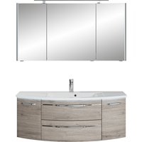 Saphir Badmöbel-Set "Serie 7045 2-teilig Mineralmarmor-Waschtisch mit LED-Spiegelschrank", (Set, 2 St.) von Saphir