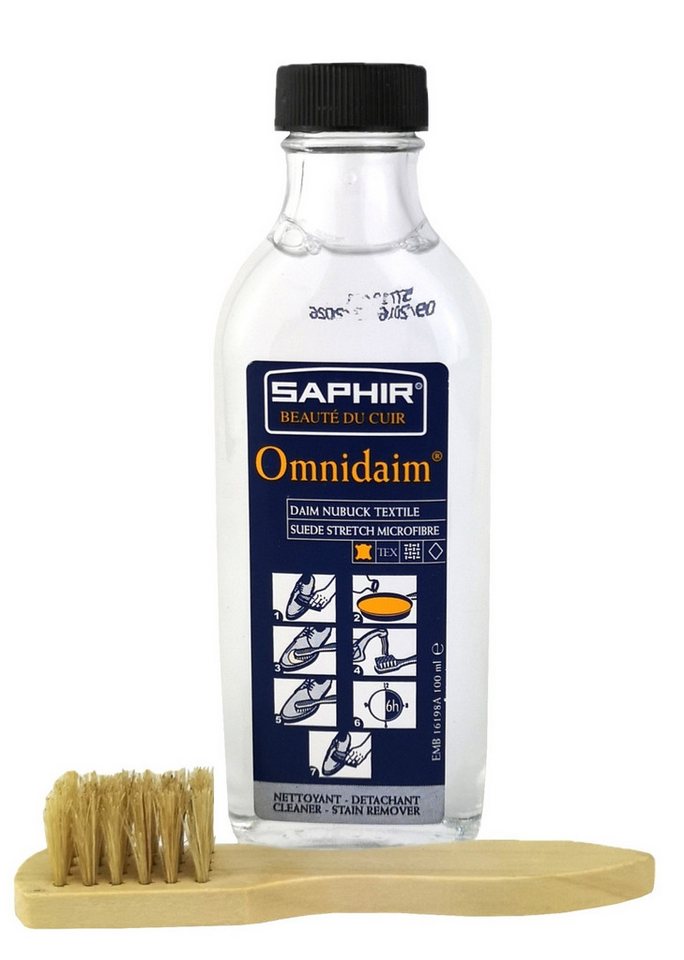 Saphir SAPHIR Omnidaim Reiniger Wildleder, Nubuk Textilien 100ml Schuhreiniger von Saphir