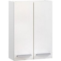 Saphir Hängeschrank "Quickset 335 Badschrank 50 cm breit mit 2 Türen und 2 Einlegeböden", Badezimmer-Hängeschrank inkl. Türdämpfer, Griffe in Chrom Glanz von Saphir