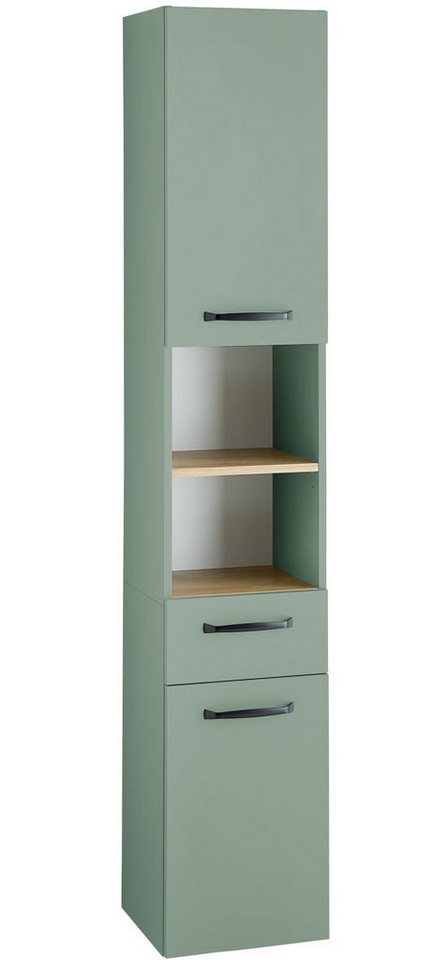 Saphir Hochschrank Hochschrank Quickset 500, Badschrank 32,4 cm breit 3 Einlegeböden, 1 offenes Fach, Badezimmer-Hochschrank Saphir Hochschrank Hochschrank Quickset 500, Badschrank 32,4 cm breit 3 Einlegeböden, 1 offenes Fach, Badezimmer-Hochschrank von Saphir