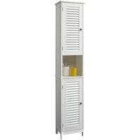 Saphir Hochschrank "Quickset 928 Badschrank 32 cm breit, 2 Türen, Nische, 3 Einlegeböden", Badezimmer-Hochschrank, Weiß mit Knopfgriffen, Landhaus-Stil Saphir Hochschrank "Quickset 928 Badschrank 32 cm breit, 2 Türen, Nische, 3 Einlegeböden", Badezimmer-Hochschrank, Weiß mit Knopfgriffen, Landhaus-Stil von Saphir
