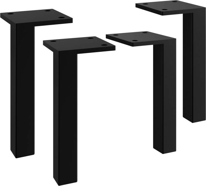 Saphir Möbelfuß Quickset 4 Stück für Badmöbel, (4-St), Schwarz matt von Saphir