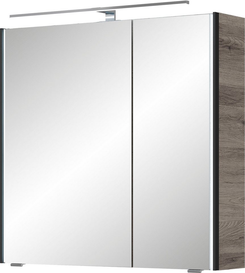 Saphir Spiegelschrank Serie 7045 Badezimmer-Spiegelschrank inkl. LED-Beleuchtung, 2 Türen Badschrank 73,2 cm breit, inkl. LEDplus Schalter und Türdämpfer von Saphir