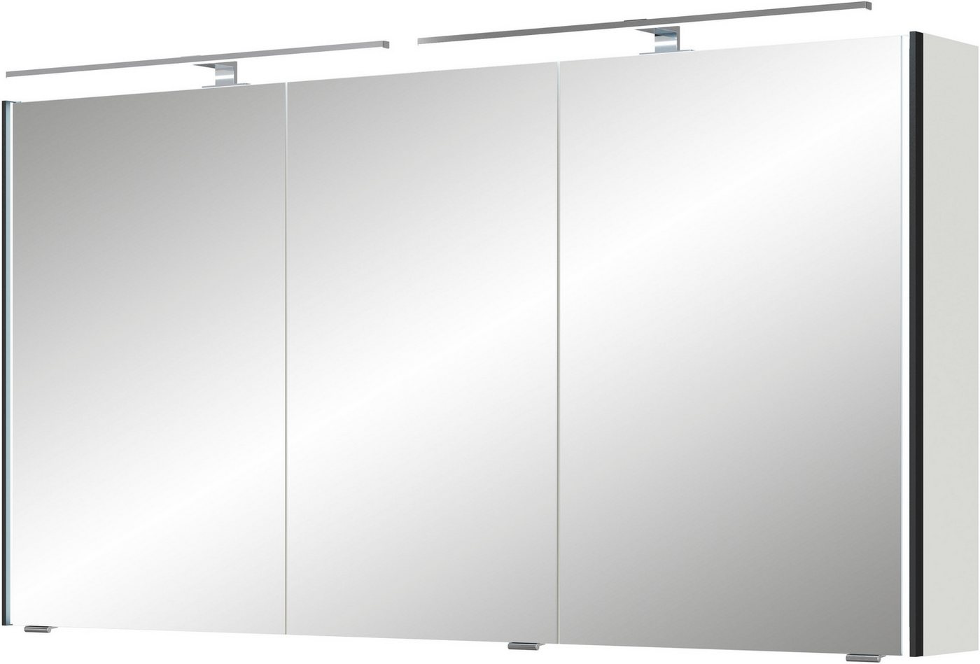 Saphir Spiegelschrank Serie 7045 Badezimmer-Spiegelschrank inkl. LED-Beleuchtung, 3 Türen Badschrank 133,2 cm breit, inkl. LEDplus Schalter und Türdämpfer von Saphir