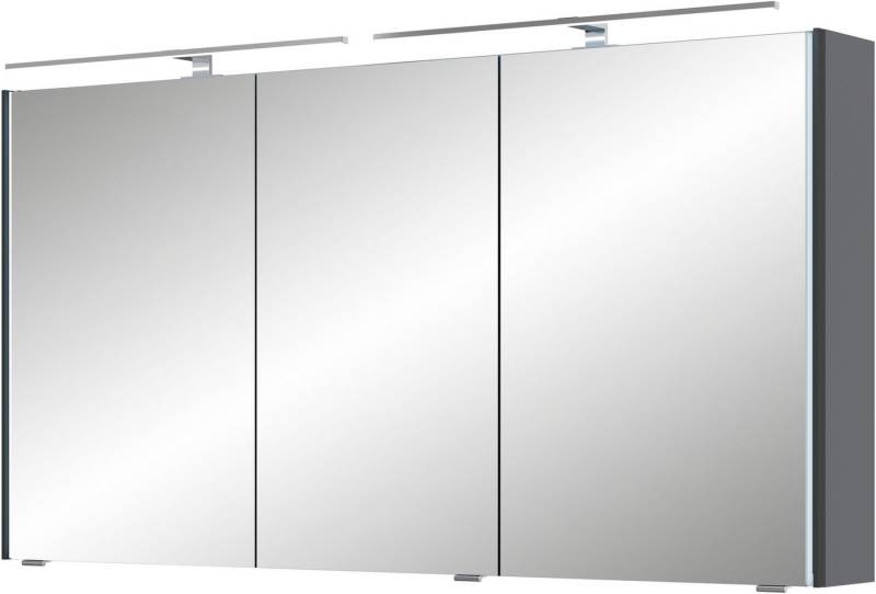 Saphir Spiegelschrank Serie 7045 Badezimmer-Spiegelschrank inkl. LED-Beleuchtung, 3 Türen Badschrank 133,2 cm breit, inkl. LEDplus Schalter und Türdämpfer von Saphir