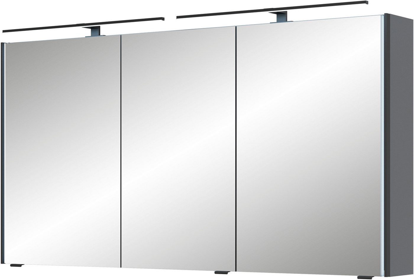 Saphir Spiegelschrank Serie 7045 Badezimmer-Spiegelschrank inkl. LED-Beleuchtung, 3 Türen Badschrank 133,2 cm breit, inkl. LEDplus Schalter und Türdämpfer von Saphir