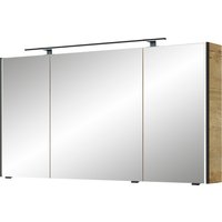 Saphir Spiegelschrank "Serie 7045 Badezimmer-Spiegelschrank inkl. LED-Beleuchtung, 3 Türen", Badschrank 133,2 cm breit, inkl. LEDplus Schalter und Türdämpfer von Saphir