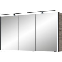 Saphir Spiegelschrank "Serie 7045 Badezimmer-Spiegelschrank inkl. LED-Beleuchtung, 3 Türen", Badschrank 133,2 cm breit, inkl. LEDplus Schalter und Türdämpfer von Saphir